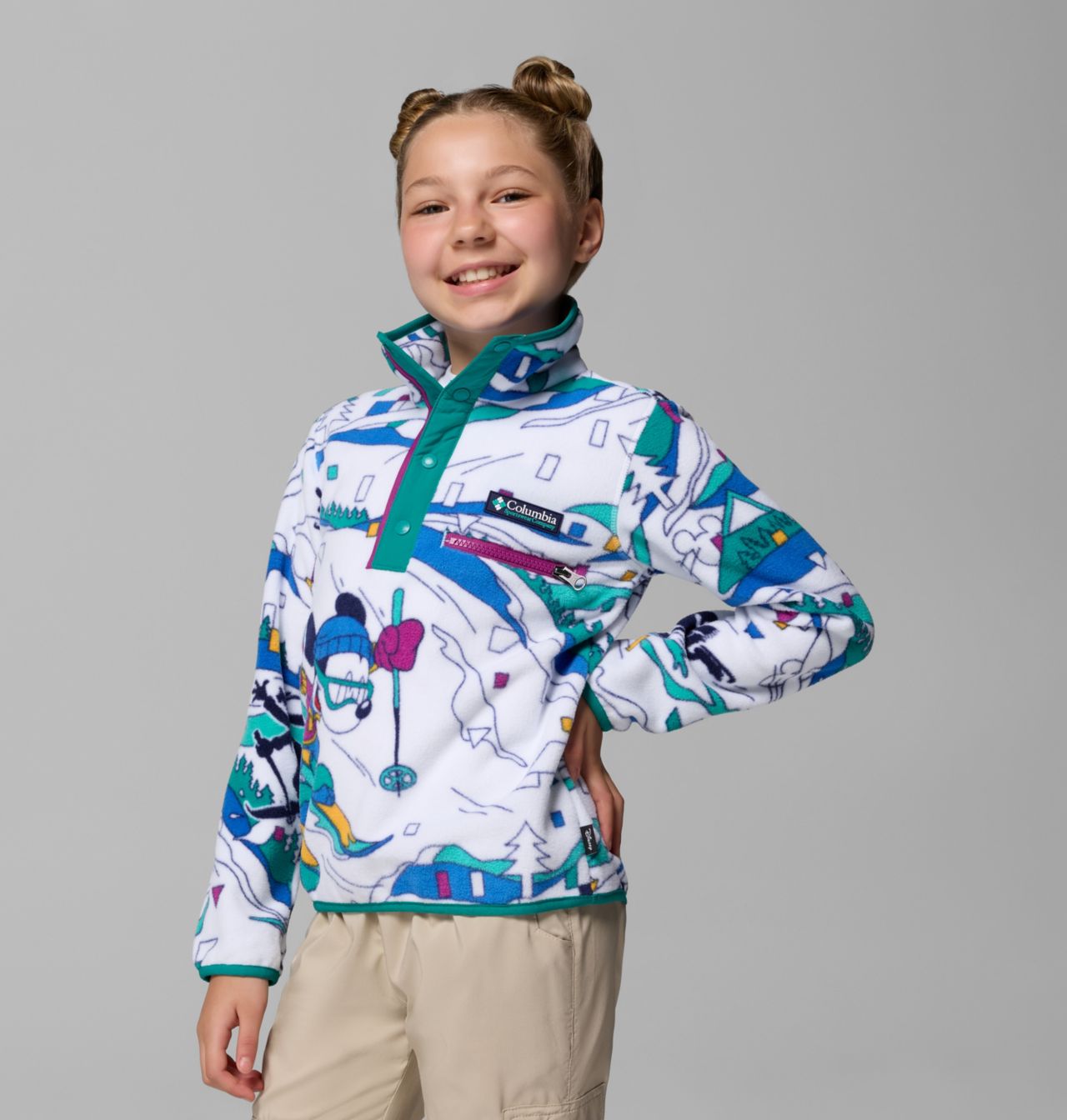 Kids' CSC x Disney Half Snap Fleece 1