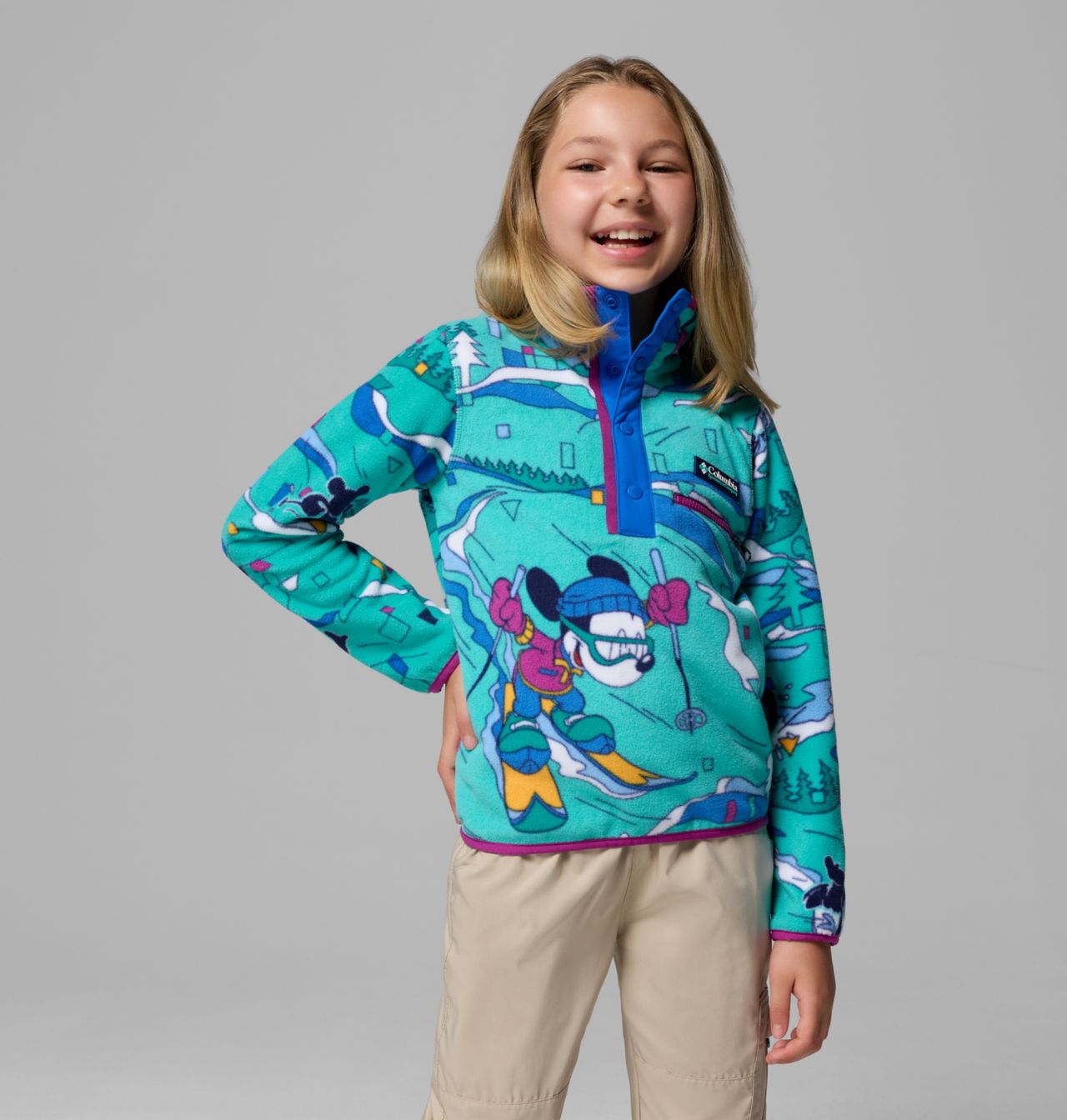 Kids' CSC x Disney Half Snap Fleece 1