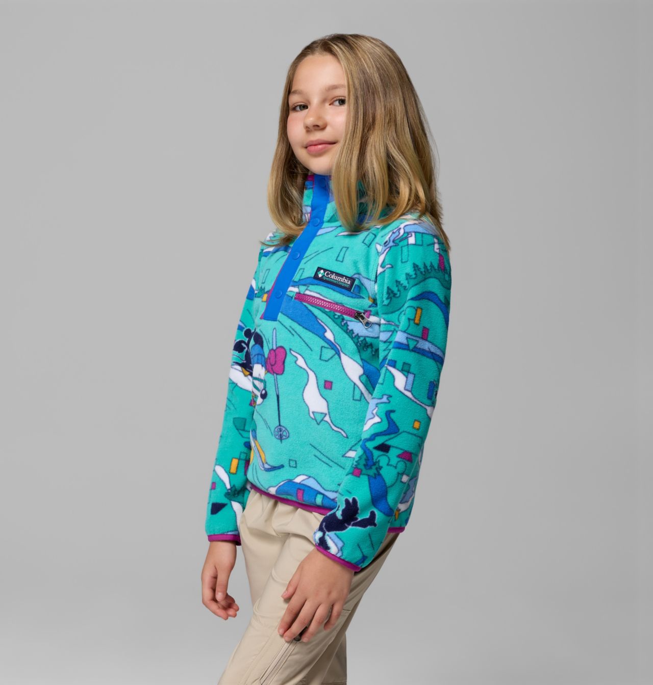 Kids' CSC x Disney Half Snap Fleece 3