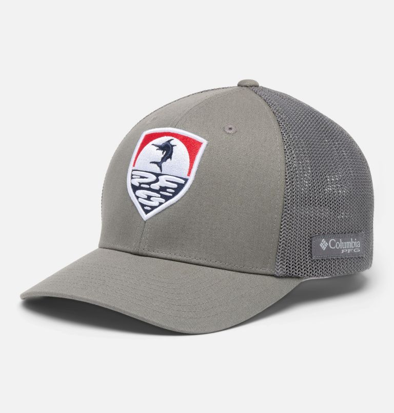 PFG Silver Bank Ball Cap, Color: Titanium, American Swordfish, image 1