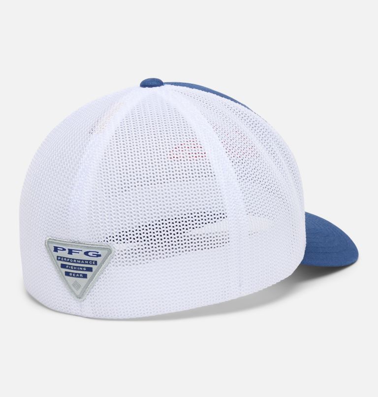 PFG Silver Bank Ball Cap, Color: Night Tide, White, image 2