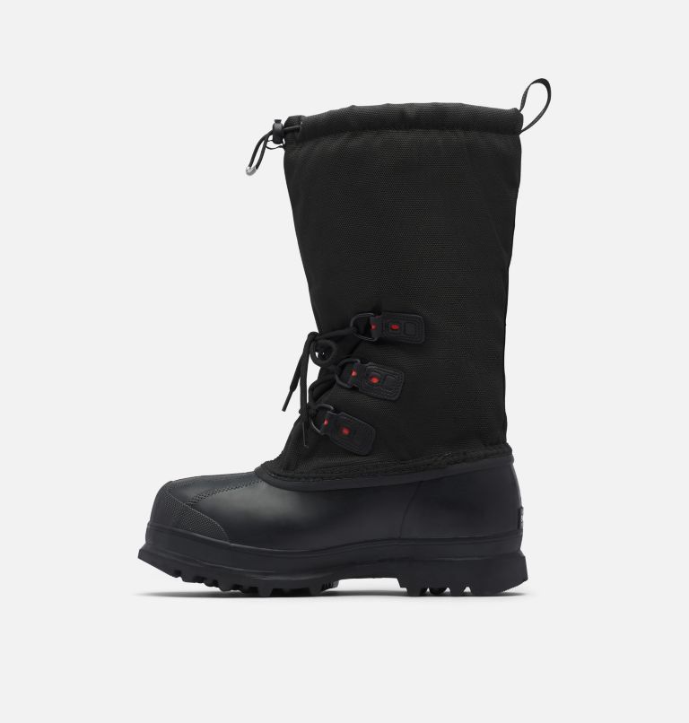 Men's GLACIER XT Winter Boots, Color: Black, Red Quartz, image 4