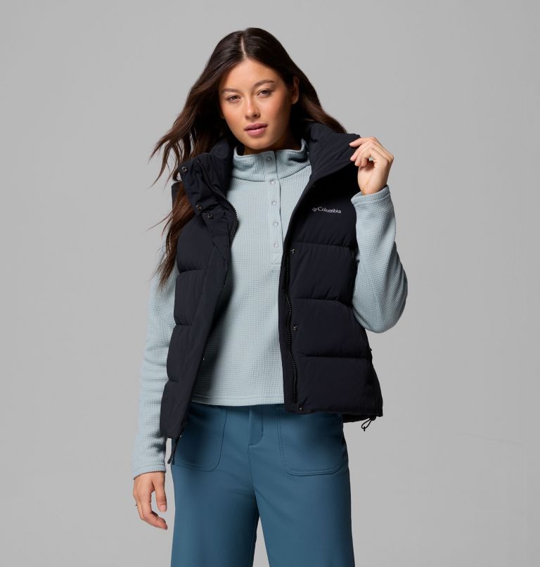 Women's Amaze Puff Vest, Color: Black, image 5