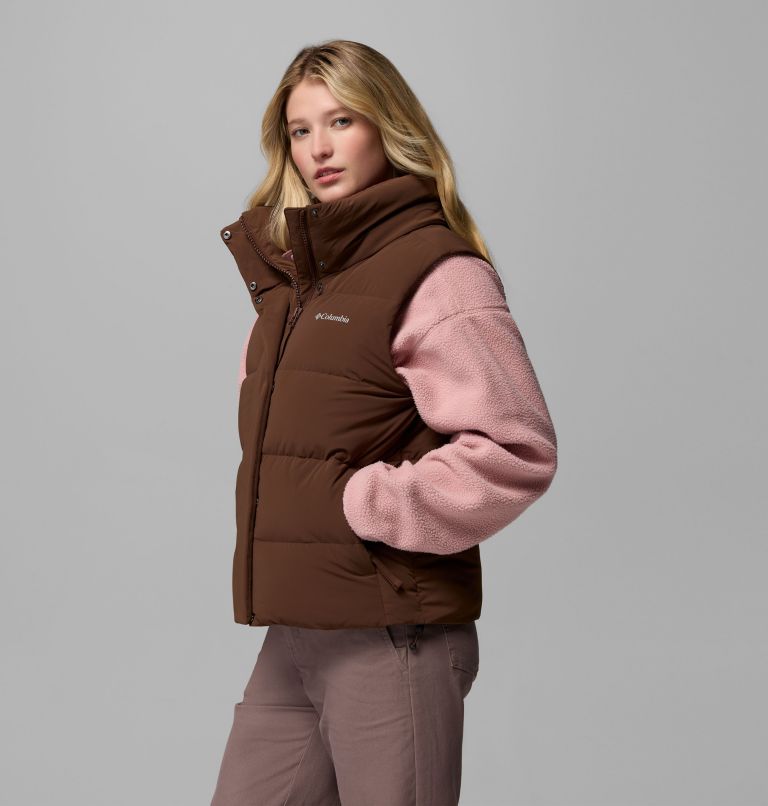 Women's Amaze Puff Vest, Color: Tobacco, image 4