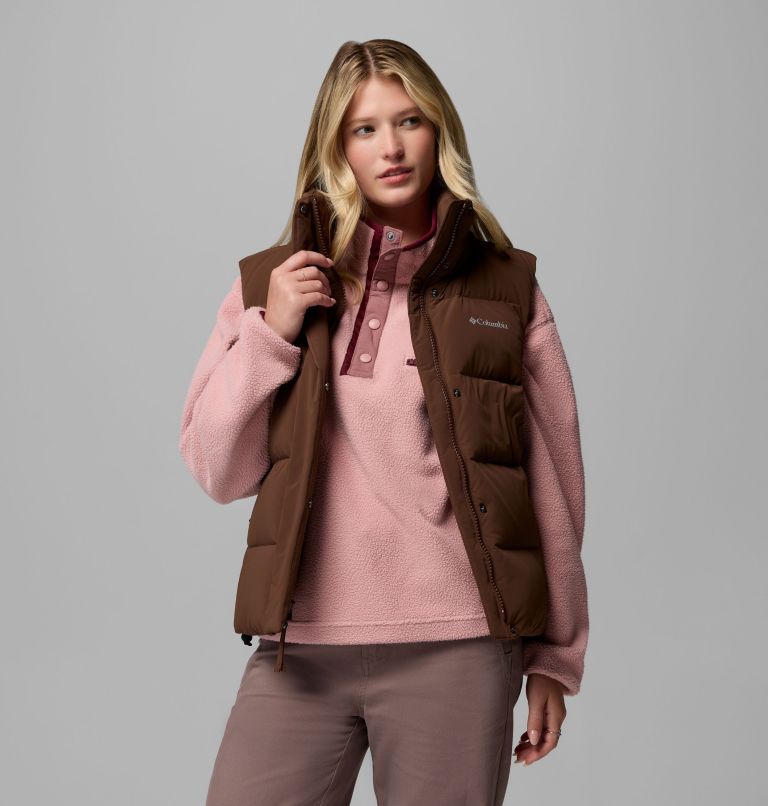 Women's Amaze Puff Vest, Color: Tobacco, image 5