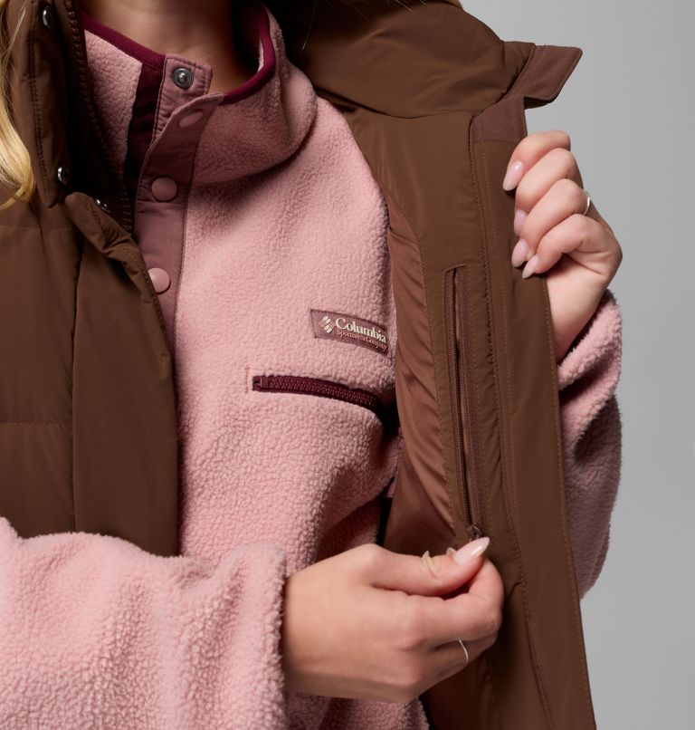 Women's Amaze Puff Vest, Color: Tobacco, image 6