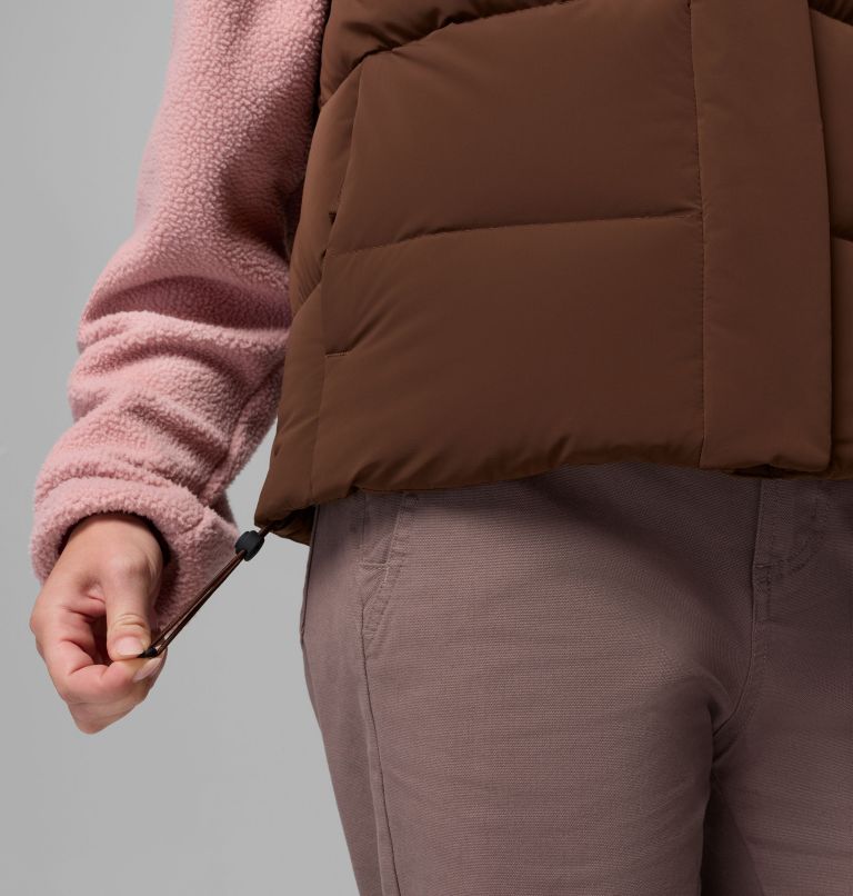 Women's Amaze Puff Vest, Color: Tobacco, image 8