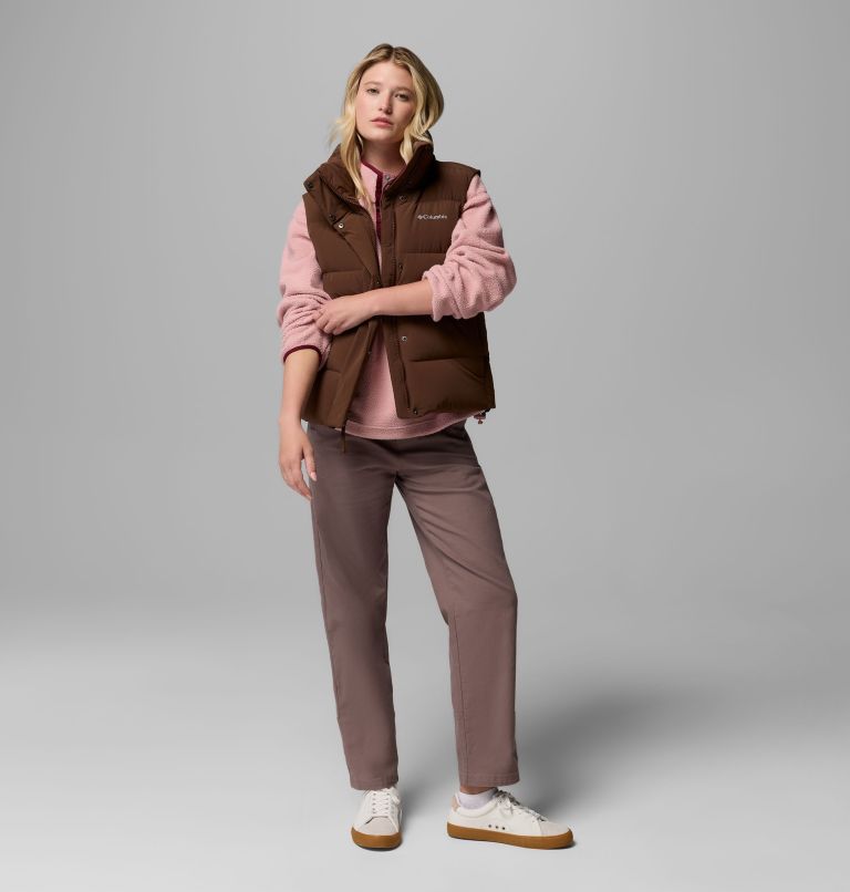 Women's Amaze Puff Vest, Color: Tobacco, image 2