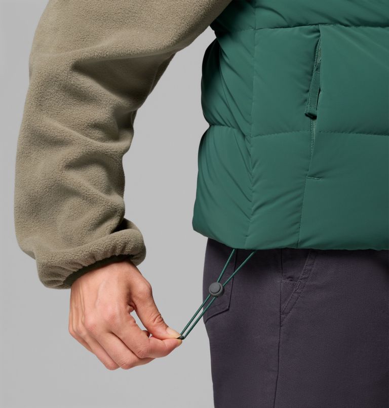 Women's Amaze Puff Vest, Color: Rain Forest, image 8