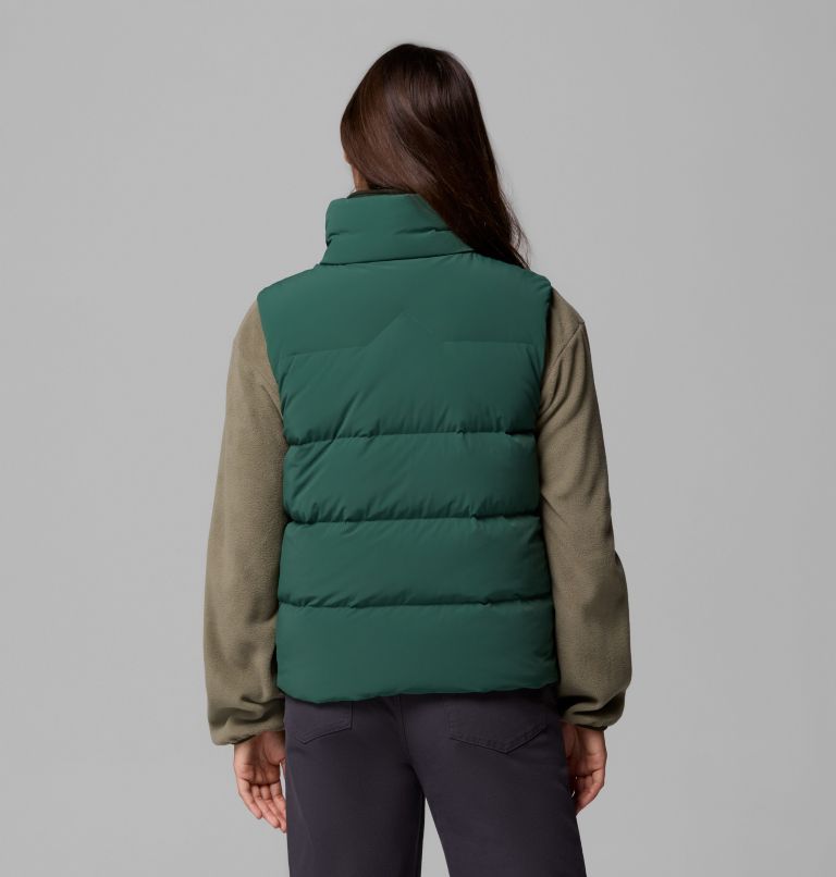 Women's Amaze Puff Vest, Color: Rain Forest, image 3