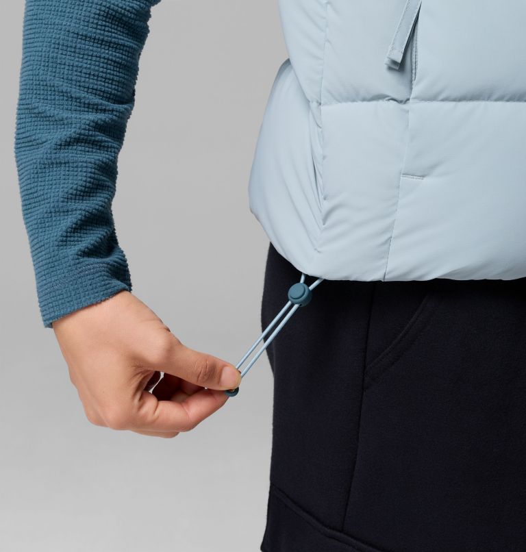 Women's Amaze Puff Vest, Color: Crushed Blue, image 8