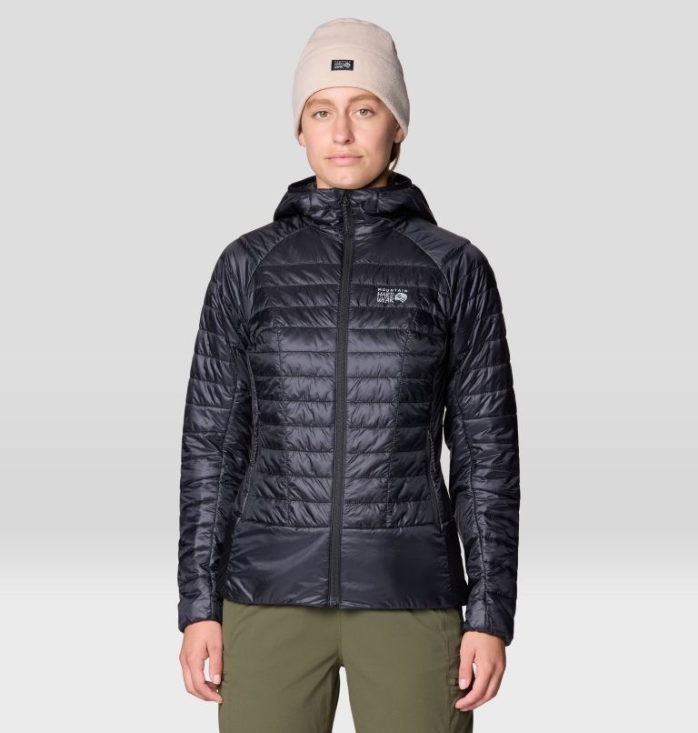 Women's Ghost Shadow Hooded Jacket, Color: Black, image 1