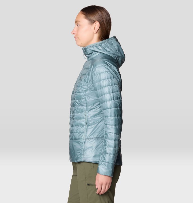 Women's Ghost Shadow Hooded Jacket, Color: Blue Sage, image 3