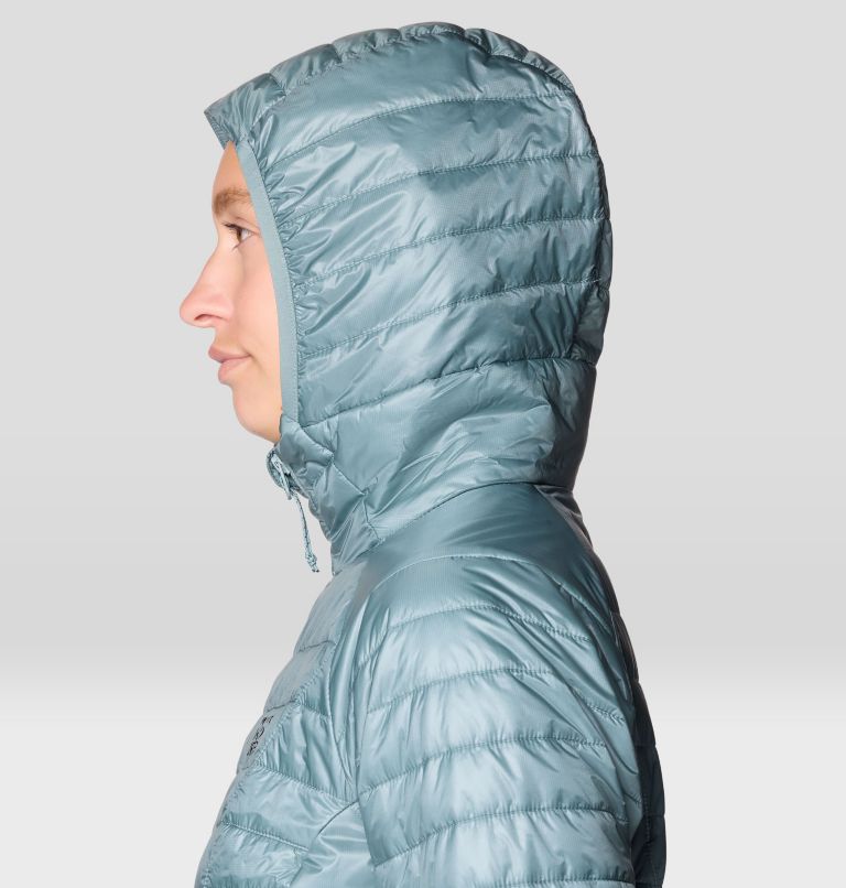 Women's Ghost Shadow Hooded Jacket, Color: Blue Sage, image 6