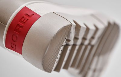 Shot of the back of the Joan NEXT boot featuring SOREL logo