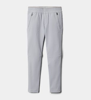 Grey pants with hand pockets. 
