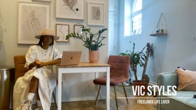 A video of Vic Styles, content creator 