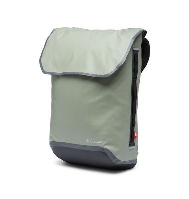 A black and white backpack