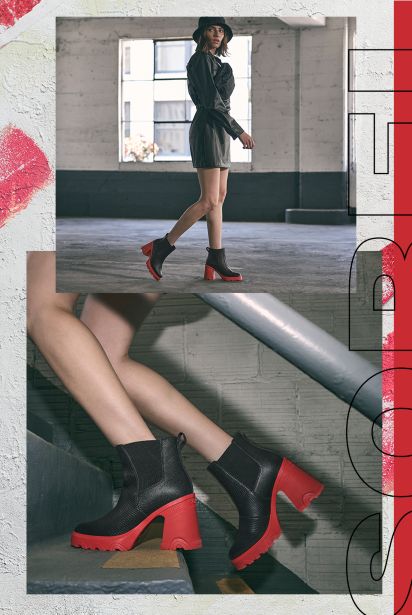 Sorel heeled boots discount