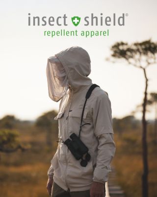 Woman in gear with Insect Shield