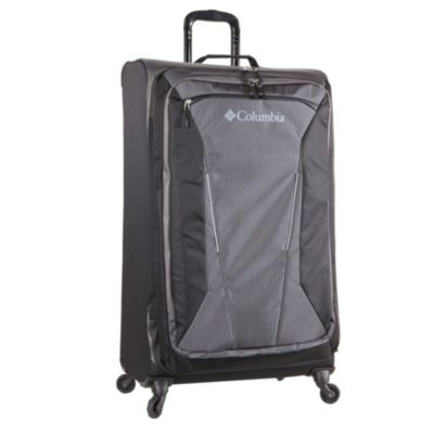 grey 4 wheel suitcase