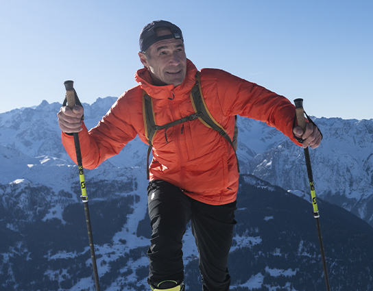 Mike Horn en randonnée à ski