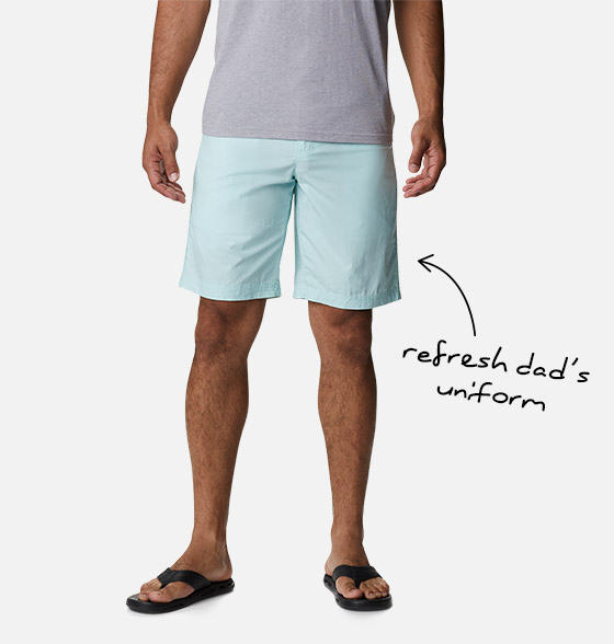 Shop shorts for Dad. Refresh dad's uniform
