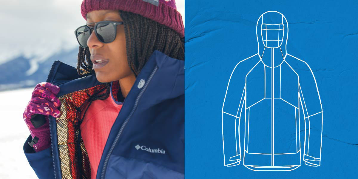 Columbia ski jas Donna Vestiti Abbigliamento sportivo Capispalla Columbia Capispalla 