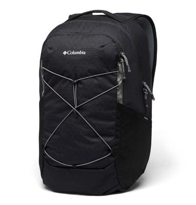 A black and white backpack