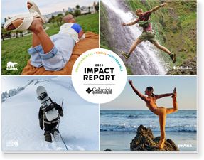 Cover of the 2023 Columbia Corporate Responsibility Report.