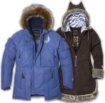 Close-up of jackets from the Clone Wars Collection. 