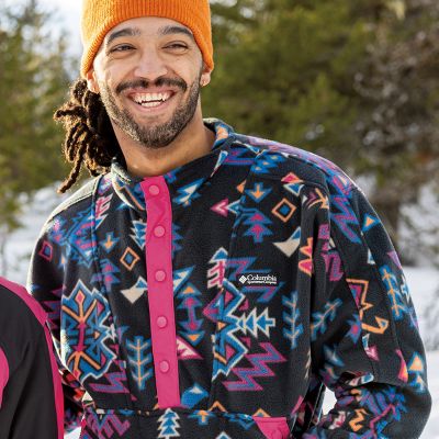 Man in a Columbia fleece