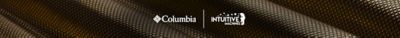 Columbia and Intuitive Machines logos on a gold background