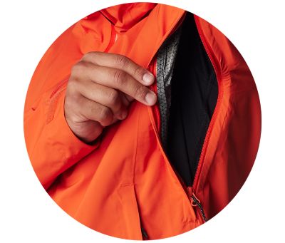 Chaqueta impermeable Columbia Mazama Trail Shell Naranja Hombre