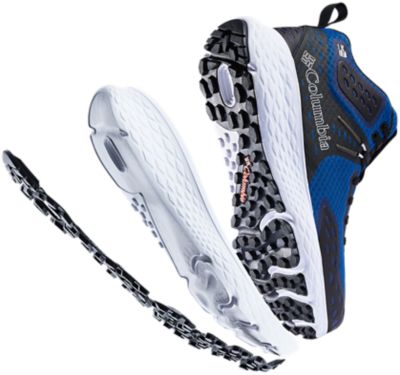 Graphic breakdown of components in a shoe with Omni-Max
