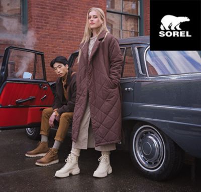 Models wearing SOREL sandals