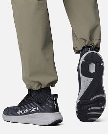 A black sneaker.