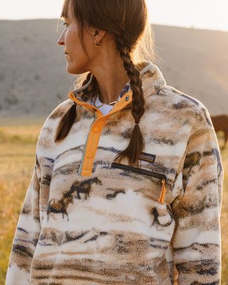Women's Helvetia™ II Cropped Sherpa Half Snap Printed Fleece