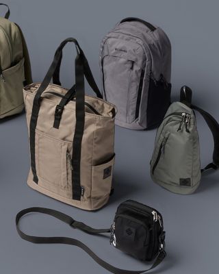 A collection of bags.