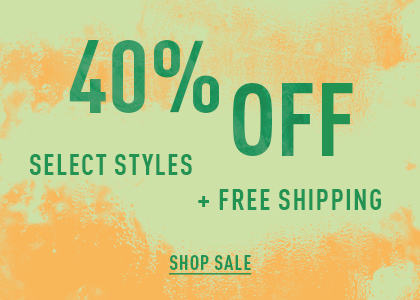 40% off select styles and free shipping. Shop sale.