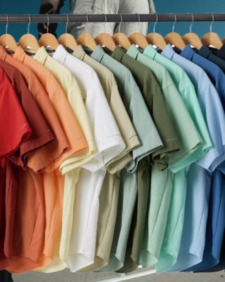 Rainbow of Bahama shirts.