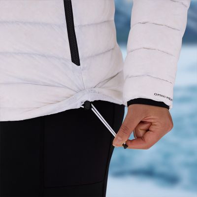 Close-up of Arctic Crest adjustable hem and cuff binding
