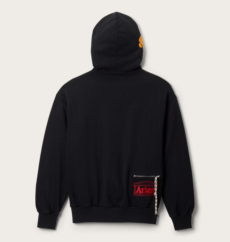 Unisex SOREL X Aries Premium Zip Through Hoodie, Color: Black, image 2