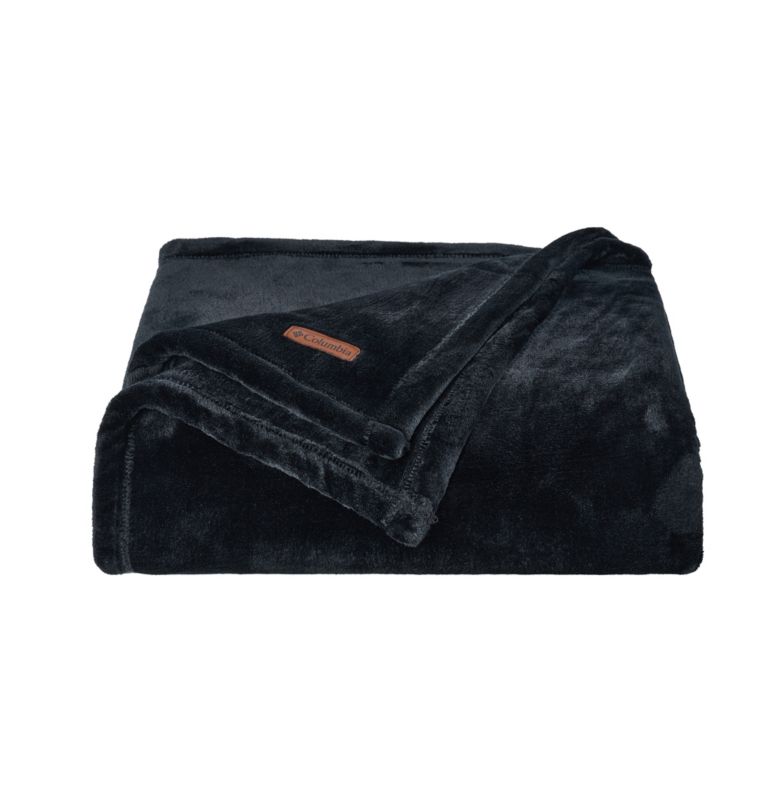 Columbia Plush Throw, Color: Black, image 1