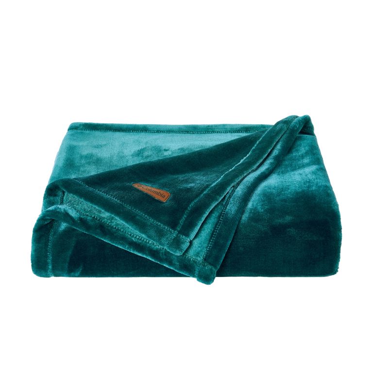 Columbia Plush Throw, Color: NIGHT WAVE, image 2