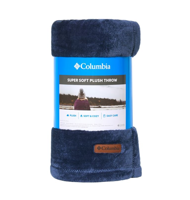 Columbia Plush Throw, Color: Navy, image 2
