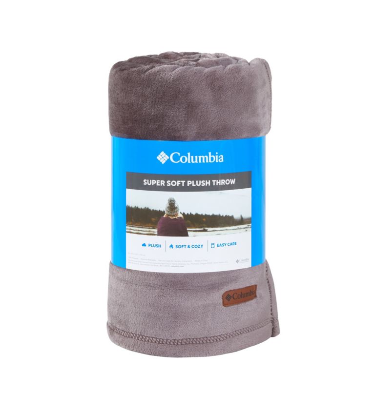 Columbia Plush Throw, Color: Basalt, image 2