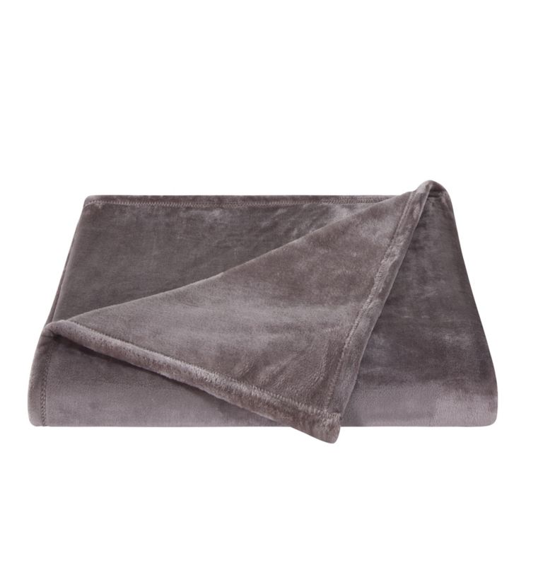 Columbia Plush Throw, Color: Basalt, image 1