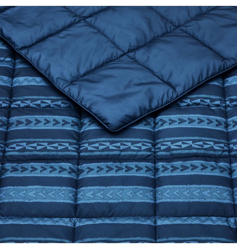 Packable Down Alt Throw, Color: BEACHED COLL. NAVY, image 2