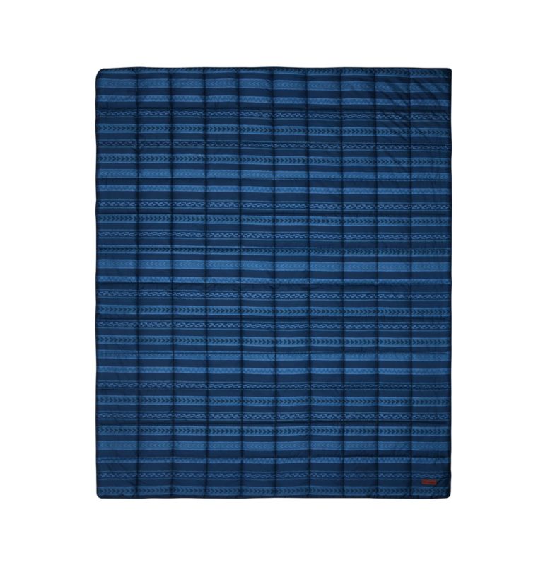 Packable Down Alt Throw, Color: BEACHED COLL. NAVY, image 3
